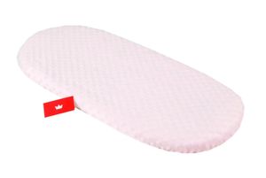 BABYLUX Spannbettlaken für Kinderwagen Spannbetttuch Bettlaken 3. Minky - Rosa