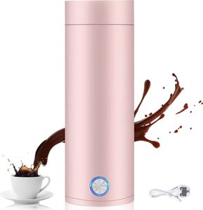 Tragbarer Wasserkocher – 5 Minuten schnelles Kochen, 400 ml Heißwasserboiler Flaschensicherer elektrisch beheizter Reisekessel aus Edelstahl für die Zubereitung von Tee, Kaffee, Babymilch