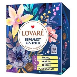 Lovare Schwarzteeset Bergamotte (32 x 2 g)