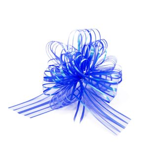 Oblique Unique Geschenkschleife mit Geschenkband Groß Deko Schleife Geschenkdeko - dunkelblau