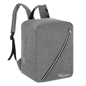 Handgepäck Rucksack 40x30x20 cm Reisetasche ideal für Flüge mit z. B. Eurowings oder Wizz Air in Silber-Grau