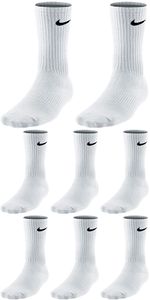 8 Paar Nike Herren Damen Socken - Farbe: weiß - Größe: 38-42