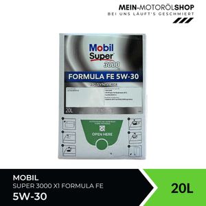Mobil Super 3000 X1 Formula FE 5W-30 20 Liter BAG-IN Box