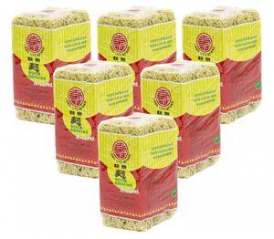 6er Pack LONG LIFE BRAND Schnellkochende Nudeln (6x 500g) | Quick Cooking Noodles | Wok  | Mie
