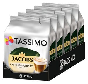 TASSIMO Jacobs Typ Latte Macchiato Vanilla 5er Pack T Discs Kapseln 5x8 Getränke