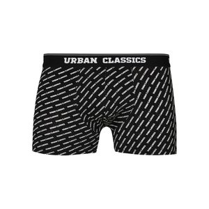Urban Classics TB3845  Boxer Shorts 5-Pack, Größe:M, Farbe:bur/dkblu_wht/blk_wht_aop_blk