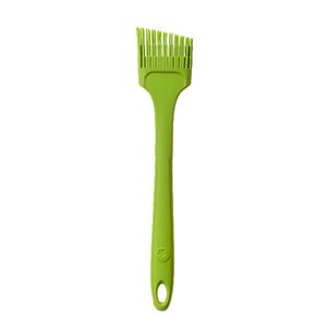 Kochblume Design Pinsel L Backpinsel Silikonpinsel 24x5cm verschiedene Farben, Farbe:grün