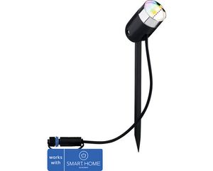 Paulmann Plug & Shine LED Spot RGBW Einzelspot IP65 4,5W 170 lm 3000-6500 K Pike anthrazit 230/24V - Kompatibel mit SMART HOME by hornbach