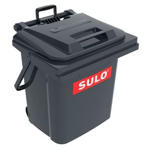 SULO Mülltonne, Mülleimer, Müllbehälter, Abfalleimer, Rollbox 45 Liter grau (45 Sulo grau)