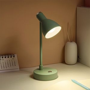 Kabellose Dimmbare LED Tischleuchte, Wiederaufladbar 90° drehbar, Schreibtischlampe für Restaurants Bars Schlafzimmer Grün
