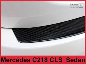 Ladekantenschutz Stoßstangenschutz Carbon Fiber schwarz passend für Mercedes CLS (C218) 2014->