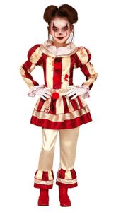 kostým krvavého klauna pro dívky, velikost:128/134