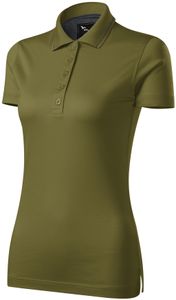 Damen elegantes mercerisiertes Poloshirt - Farbe: Avocado - Größe: L