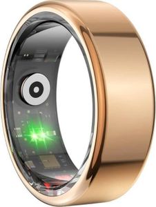 Colmi R02 Smart Ring, überwacht Herzfrequenz, Schlaf & Blutsauerstoff, Schrittzähler, IP68 - Farbe: gold - Größe: 8