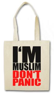 I'm Muslim Don't Panic I Einkaufstasche Stofftasche Jutebeutel Tragetasche
