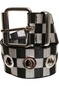 Checker Belt With Eyelets black/white L/XL