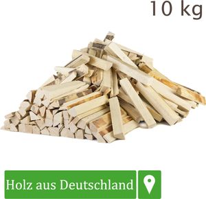 Anmachholz Anzündholz Kiefer 10 kg Anfeuerholz Brennholz Feuerholz Kaminholz Holz Anbrennholz Anzünder Kiefernholz Kammergetrocknet Grill Smoker Flameup