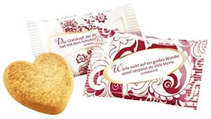 Coppenrath Cookie-Herzen Vanille einzeln verpackt 200 Stück je 5g