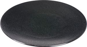 Lambert Kaori Platte Rochen-Optik schwarz / metallic, D 34,5 cm, Stoneware 20505