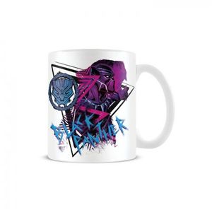 Black Panther - Kaffeebecher PM5056 (Einheitsgröße) (Weiß/Violett/Blau)