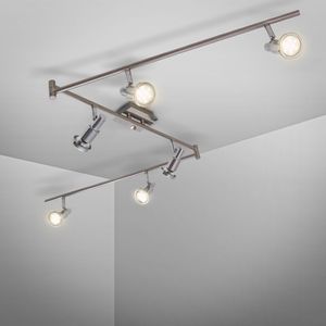 LED Deckenleuchte Deckenschiene 6-flammig  Lampe modern Spot-Leuchte Spotlights