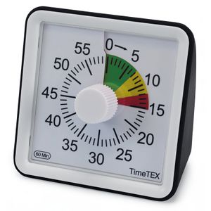 TimeTEX Zeitdauer-Uhr "lautlos" compact mit Ampelscheibe