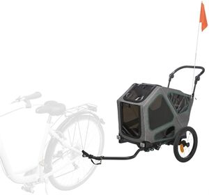 Trixie Dog Fahrrad-Anhänger M 71×95×85/138cm gr/sal
