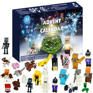 2 Stücke Adventskalender 2023 – 24 süße Weihnachtsfiguren für Spiele