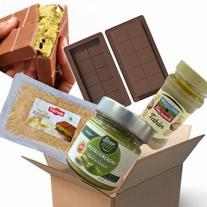 Dubai Schokolade Set zum Selbermachen Pistaziencreme, Kadayif, Schokoladenform,Tahin Pistazien creme, Kadayif Engelshaar Teigfäden Sesampaste tahini Dubai Schokolade Set zum Selbermachen Pistaziencreme, Kadayif, Schokoladenform,Tahin Pistazien creme, Kadayif Engelshaar Teigfäden Sesampaste tahini