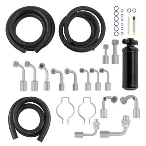 Universal 134a Klimaanlage AC Schlauch Kit mit 3 Schlauchanschluss & Trockner