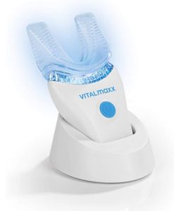 VITALmaxx Schall-Zahnbürste - 360°-Borsten - Mit Vibrationsfunktion - weiß