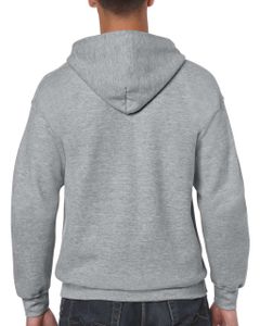 Gildan Herren Sweatjacke Kapuzenpullover Hoodie Sweatshirt Pullover, Größe:S, Farbe:Sport Grey