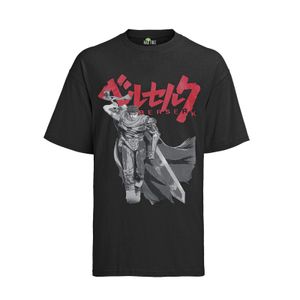 Berserk Logo Guts Warrior Manga Anime Pánske tričko Mens Otaku Geek Merch Nerd Shirt Berserker