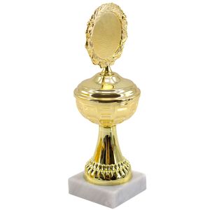 Pokale für Sportveranstaltungen ideal auch als Geschenk aus Kunststoff Goldfarben
