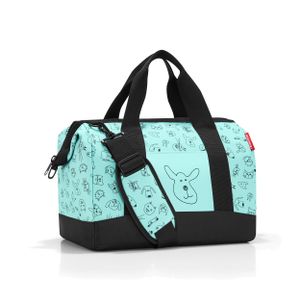 reisenthel allrounder M kids, cestovná taška, športová taška, taška cez rameno, lekárska taška, taška, polyesterová tkanina, Cats And Dogs Mint, IX4062, 18 L