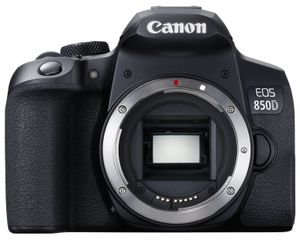 Canon EOS 850D, 24,1 MP, 6000 x 4000 Pixel, CMOS, 4K Ultra HD, Touchscreen, Schwarz