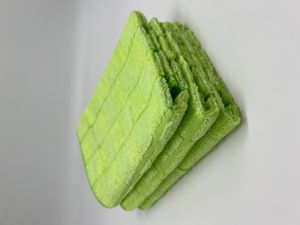 Nachhaltiges Reinigungstuch Bambus 5er Set, 40x40cm, grün, 50 % Bambusfaser/50 % Mikrofaser