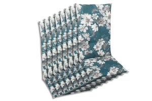 GO-DE Textil, Sesselauflage Hochlehner, 8er Set, Farbe: blau, Maße ca.: 118 cm x 48 cm x 5 cm, Rückenhöhe: 70 cm