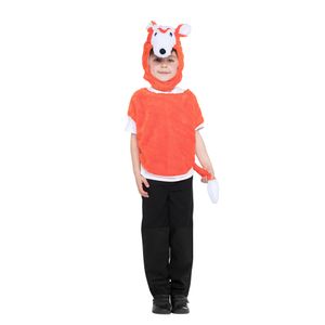 Bristol Novelty detský kostým líšky BN1051 (jedna veľkosť) (oranžová/biela)