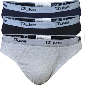 Duke - "D555 London" Slips für Herren(3er-Pack) DC107 (5XL) (Schwarz/Grau/Marineblau)