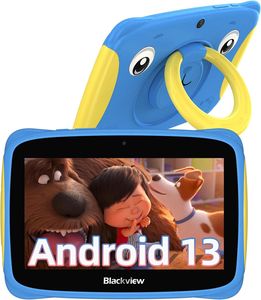 Tab 3 Kinder Tablet Android 13 Kinder-Tablet 7 Zoll Display 4GB RAM 32GB ROM, 3280mAh, Tablet für Kinder mit tragbarem Griff und stoßfestem Gehäuse