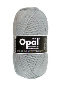 Opal Sockenwolle 100g Uni Mittelgrau 4-fach