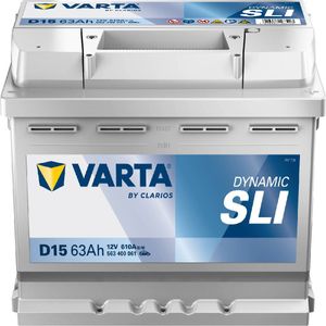 Varta D15 - Autobatterie Silver Dynamic 12V / 63Ah / 610A Varta D15 - Autobatterie Silver Dynamic 12V / 63Ah / 610A