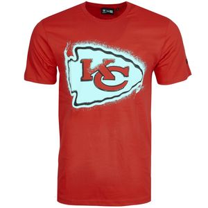 New Era NFL Shirt - SPRAY Kansas City Chiefs rot - M