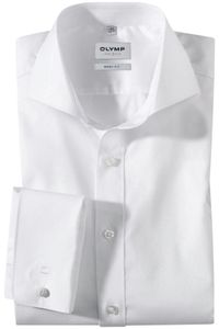Olymp Body Fit Hemd Extra Langer Arm Uni Weiß 6095/70/00 Al 70, Größe: 44