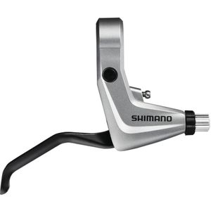 SHIMANO BL-T4000 Alivio Bremshebel , links, für V-Brake, 2-Finger, silber (1 Stück)