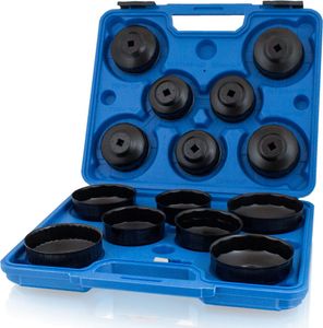 Bituxx Universal Ölfilterkappen Ölfilterschlüssel Ölfilterwechsel Ölfilter Abzieher Set 15 teilig für PKW Auto MS-16138