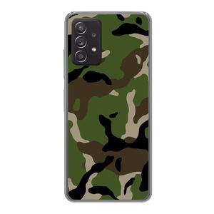 Kryt na mobilní telefon pro Samsung Galaxy A53 Vojenský maskovací vzor Silikonové měkké pouzdro