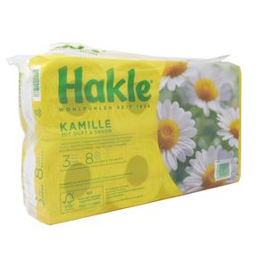 Hakle, Papier toaletowy, rumianek, 8x150 sztuk (PRODUKT Z NIEMIEC)