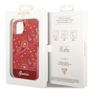 Guess Bandana Paisley - puzdro pre iPhone 14 (červené)